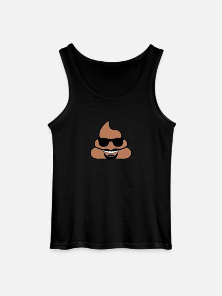Poo mit Brille - Gildan Männer Tank Top - Schwarz