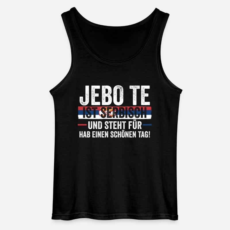 Serben Serbisch Serbien - Gildan Männer Tank Top - Schwarz