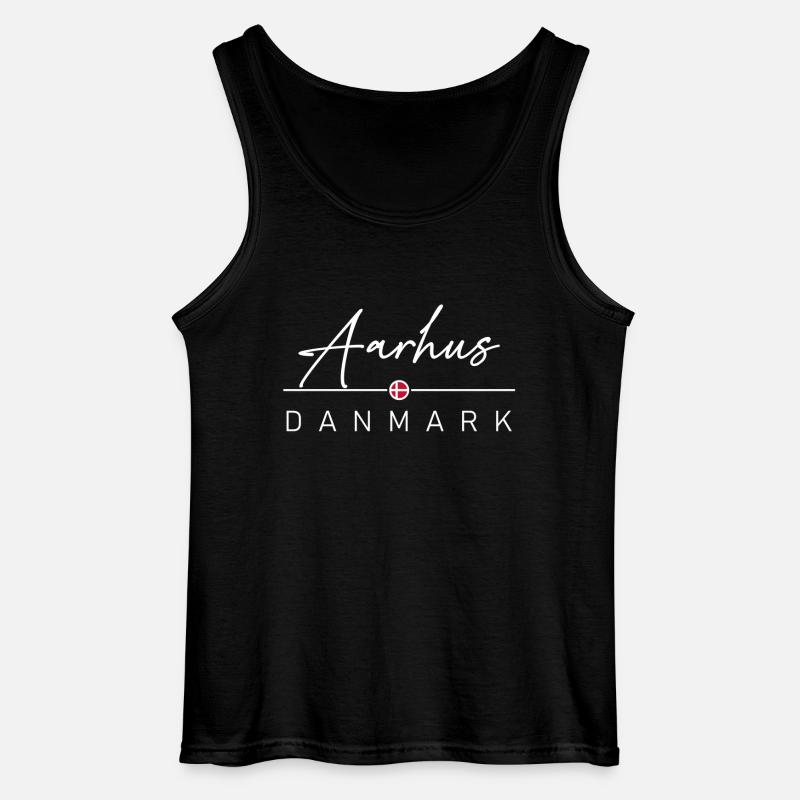 Dänemark - Aarhus - Danmark - Denmark - Gildan Männer Tank Top - Schwarz