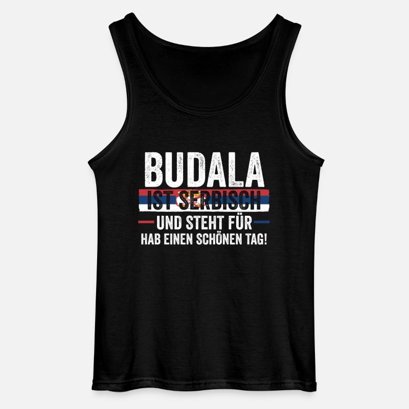 Serben Serbisch Serbien - Gildan Männer Tank Top - Schwarz