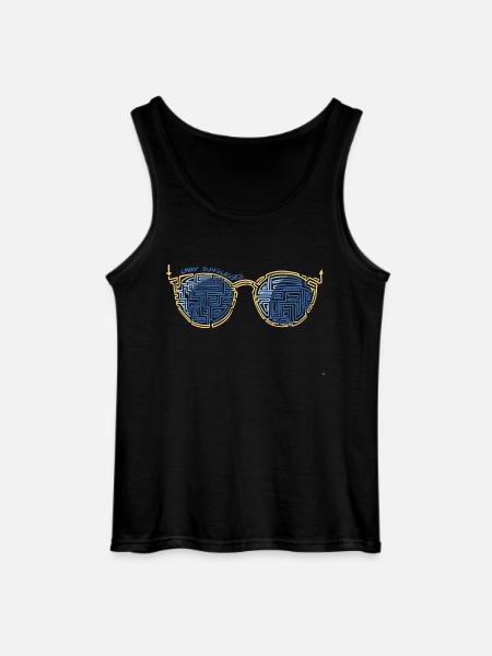Laby Sunglasses 1 - Gildan Men’s Tank Top - black