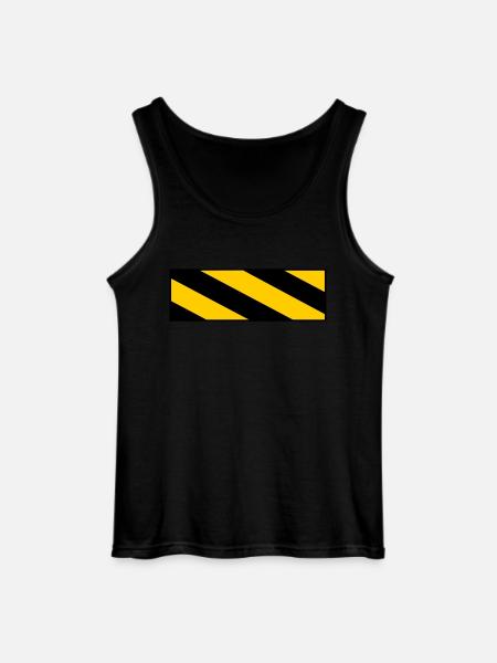 Warning sign - Gildan Men’s Tank Top - black