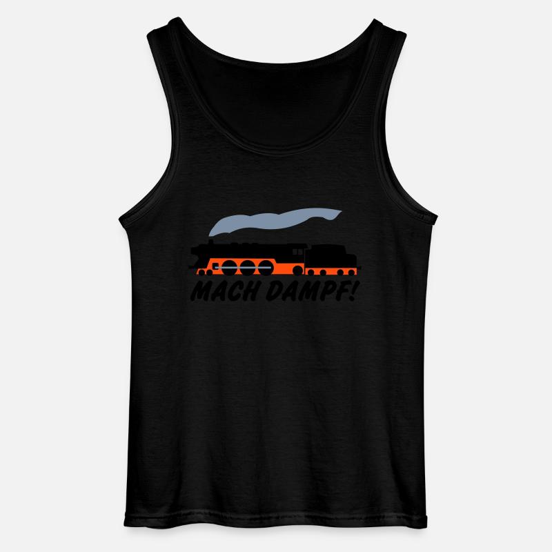 Mach Dampf - Gildan Männer Tank Top - Schwarz