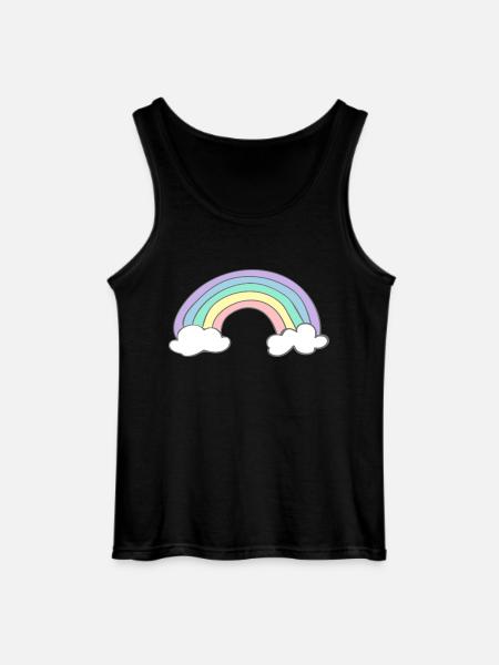 Regenbogen - Gildan Männer Tank Top - Schwarz