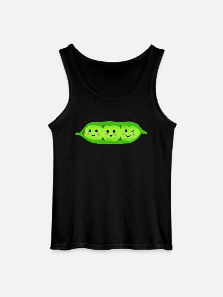 three_peas_in_a_pod - Gildan Men’s Tank Top - black