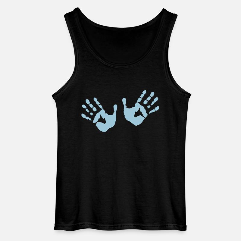 Hands - Hände - Gildan Männer Tank Top - Schwarz