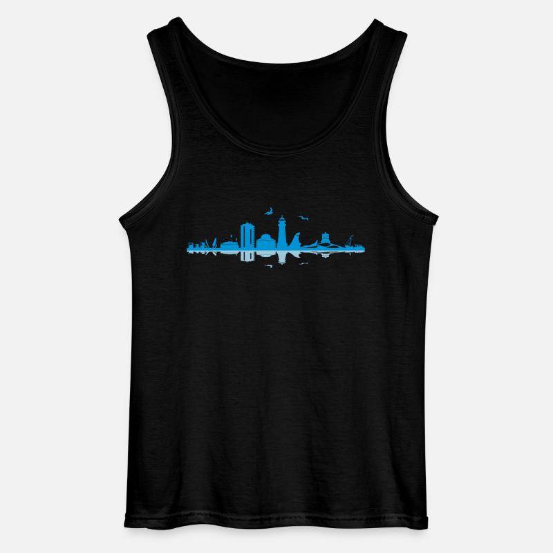 Skyline - Büsum - Gildan Männer Tank Top - Schwarz