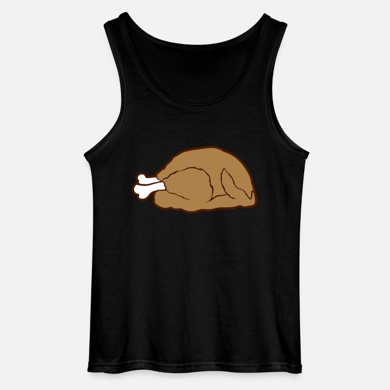 Comic Truthahn Braten - Gildan Männer Tank Top - Schwarz
