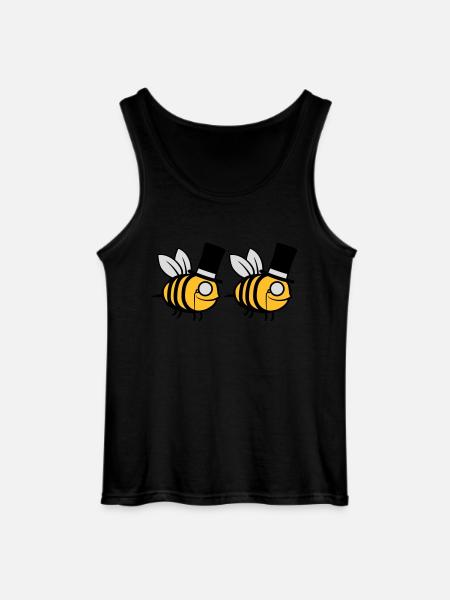Team Cylinder Hat Bees - Gildan Men’s Tank Top - black