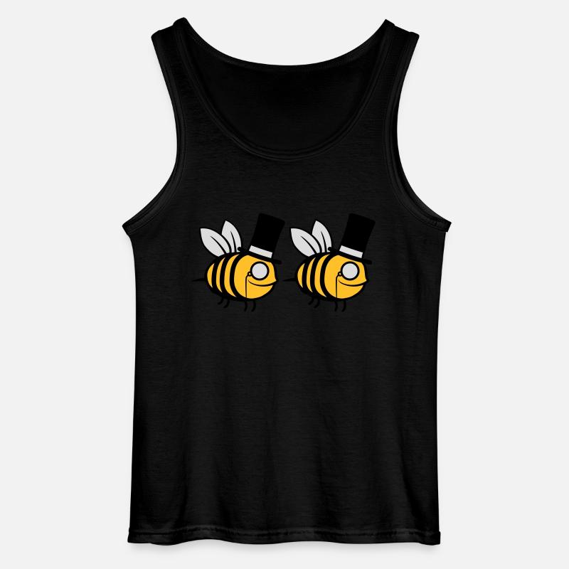 Team Cylinder Hat Bees - Gildan Men’s Tank Top - black