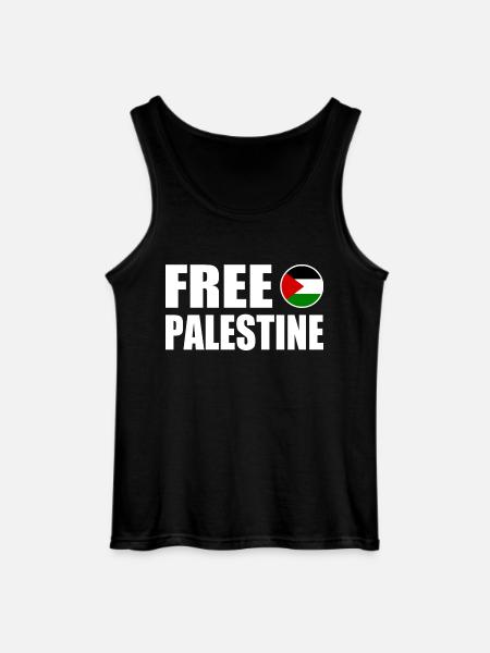 Free palestine - Gildan Men’s Tank Top - black