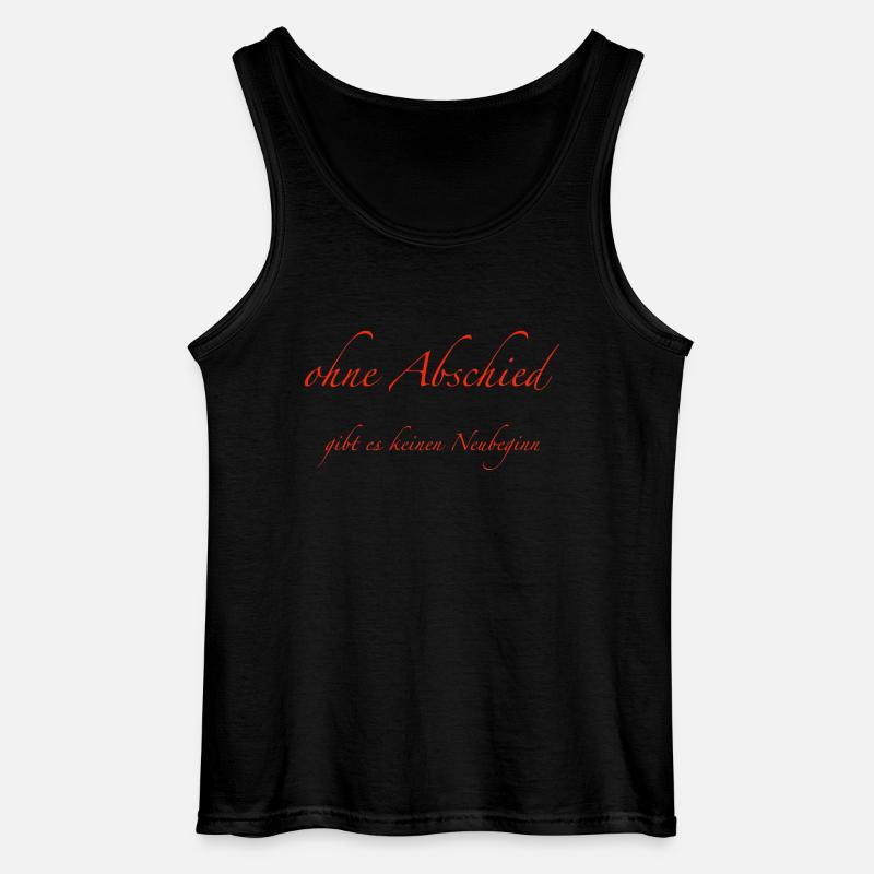 ohne Abschied - Gildan Männer Tank Top - Schwarz