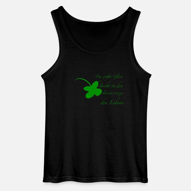 Glück - Gildan Männer Tank Top - Schwarz