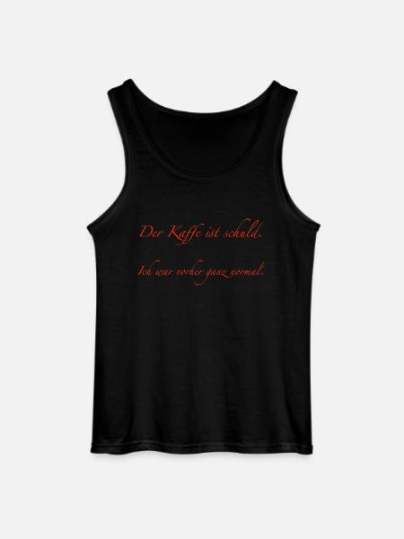 it's the coffee's fault - Gildan Men’s Tank Top - black