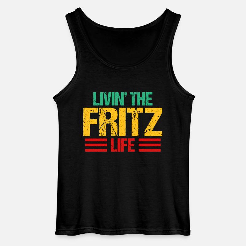 Fritz - Gildan Männer Tank Top - Schwarz