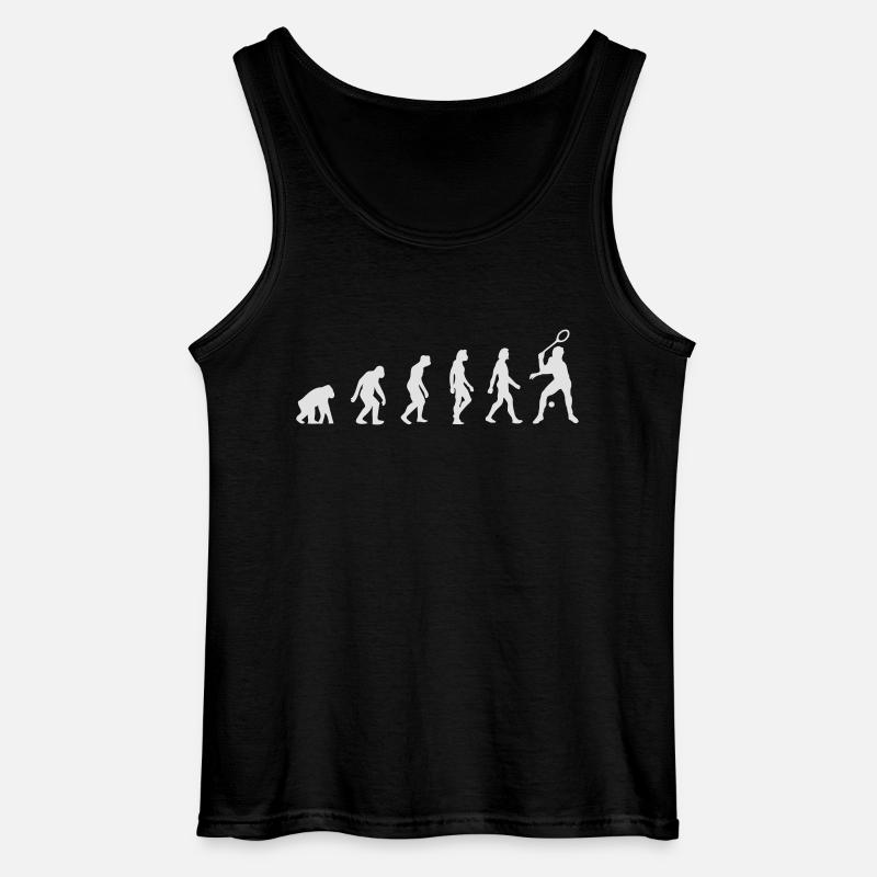 Die Evolution von Squash - Gildan Männer Tank Top - Schwarz