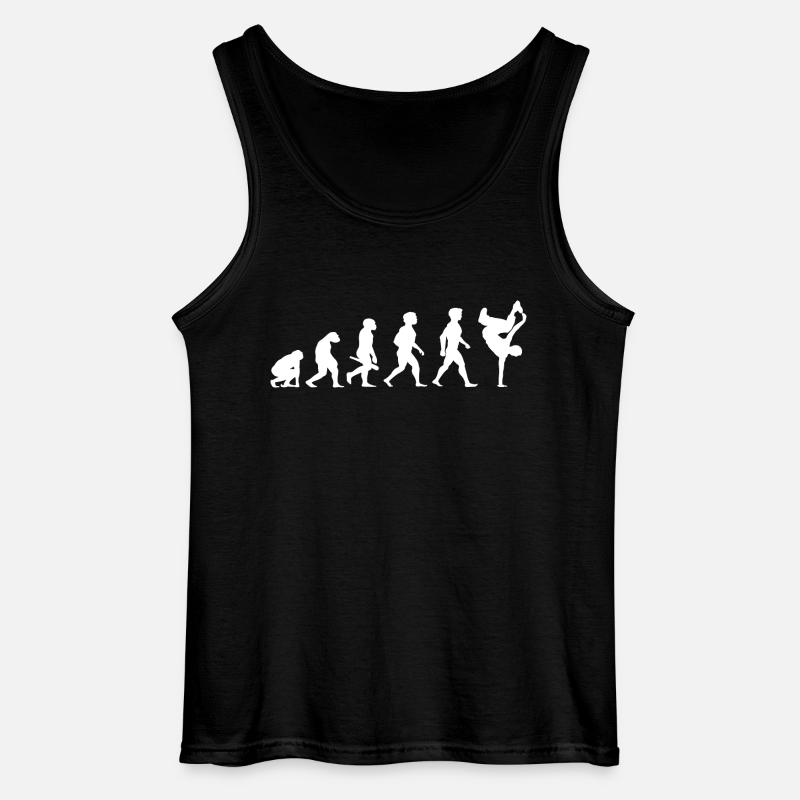 Evolution Breakdance Breaking Breakdancing Hip-Hop - Gildan Männer Tank Top - Schwarz