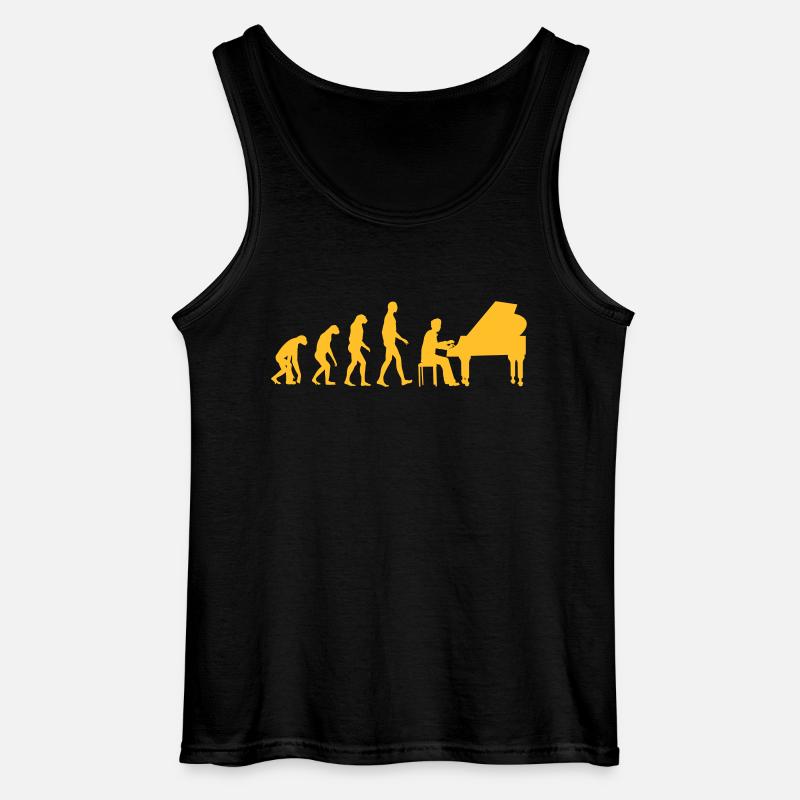 piano evolution - Débardeur Gildan Homme - noir