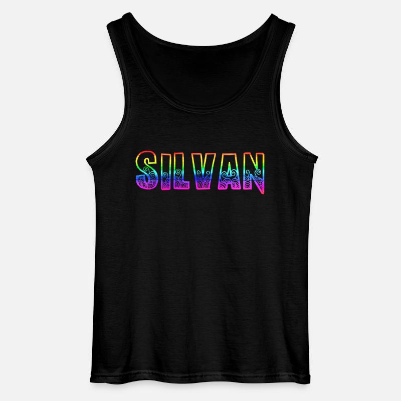 silvan rs regenbogen - Gildan Männer Tank Top - Schwarz