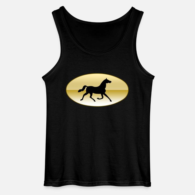 Cavallo - Canotta da uomo Gildan - nero