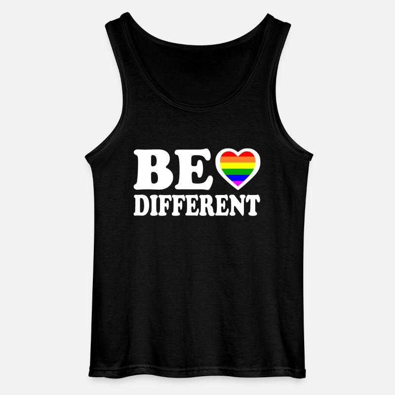 Be different - Gildan Männer Tank Top - Schwarz