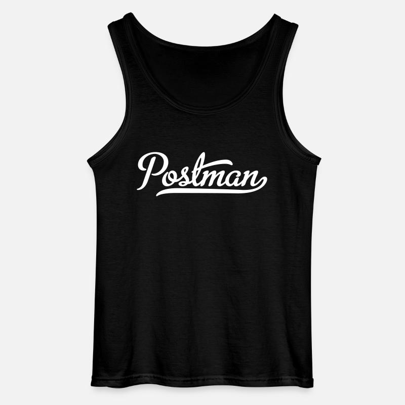 Postbote - Gildan Männer Tank Top - Schwarz