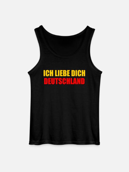 I love you Germany - Gildan Men’s Tank Top - black
