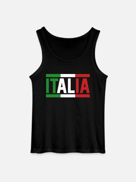 Italia Italian Italian Italy - Gildan Men’s Tank Top - black