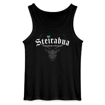 STEIRABUA STEIERMARK STEIRER ORIGINAL STEIRISCH - Gildan Männer Tank Top - Schwarz - Vorne - AI Model Male 185 dark (185cm)