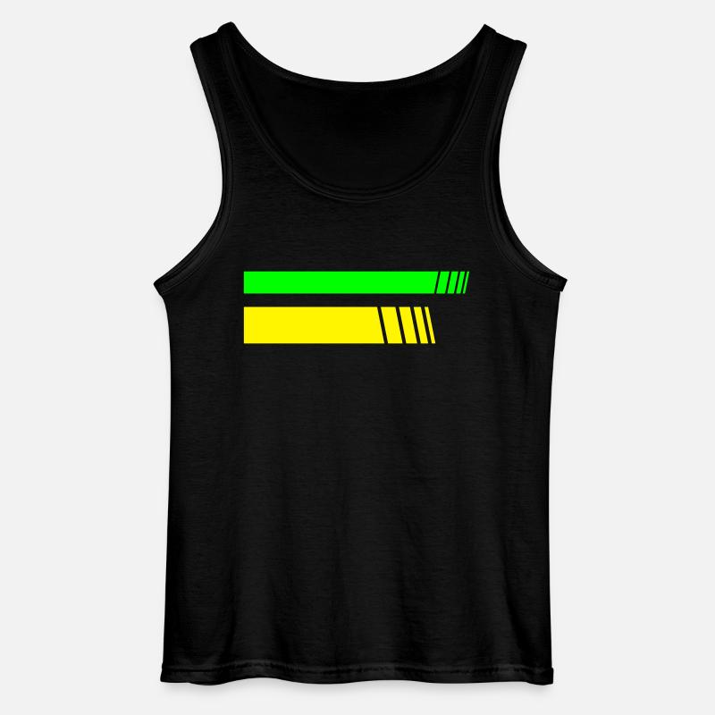 2 Stripes - Gildan Männer Tank Top - Schwarz