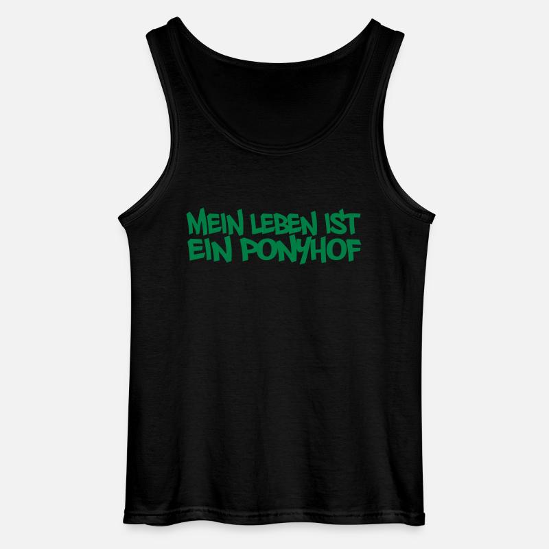 Ponyhof - Gildan Männer Tank Top - Schwarz