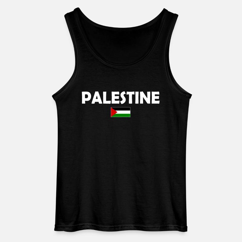 Free Palestine - Gildan Männer Tank Top - Schwarz