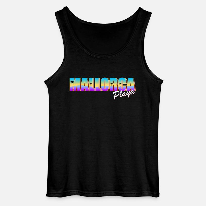 Mallorca Playa - Gildan Männer Tank Top - Schwarz