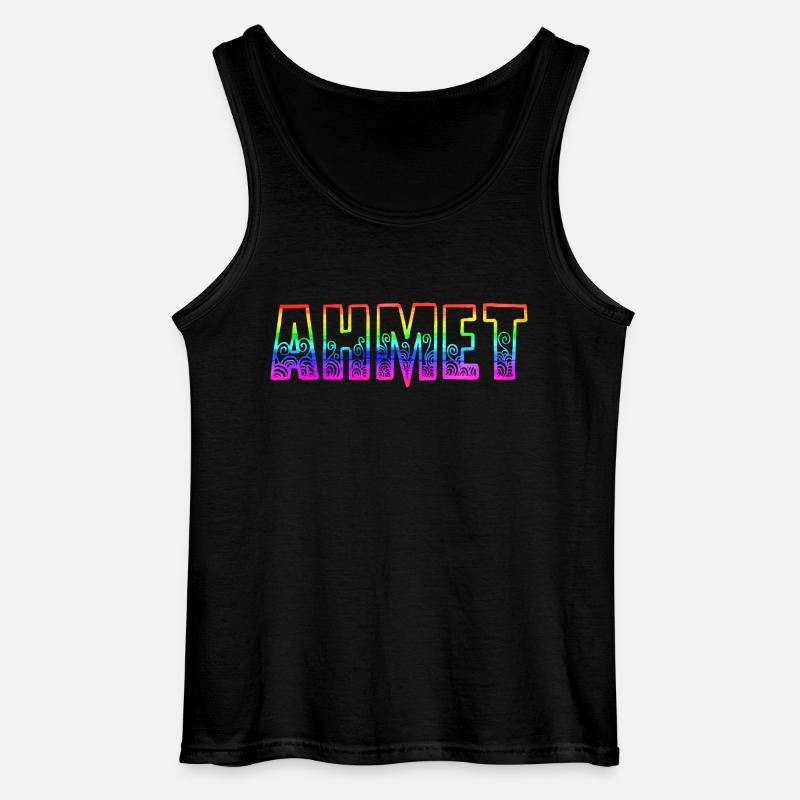 ahmet rs regenbogen - Gildan Männer Tank Top - Schwarz