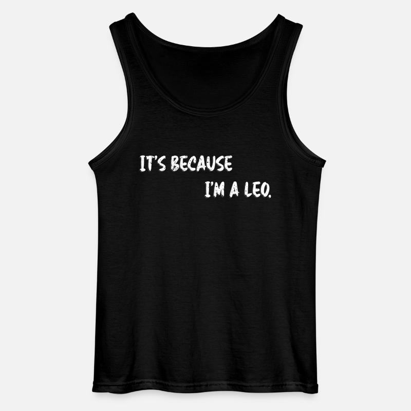 Sternzeichen Löwe - Gildan Männer Tank Top - Schwarz