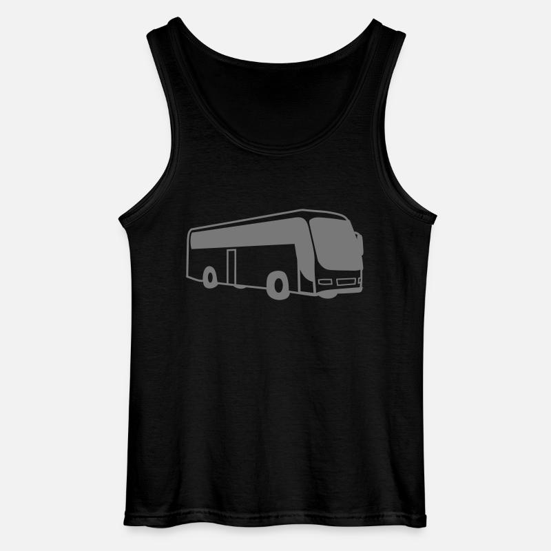 autobus autista - Canotta da uomo Gildan - nero