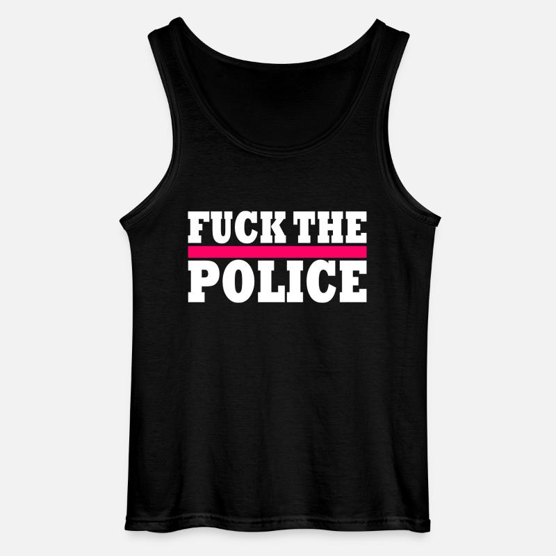 stop brutality - Gildan Männer Tank Top - Schwarz