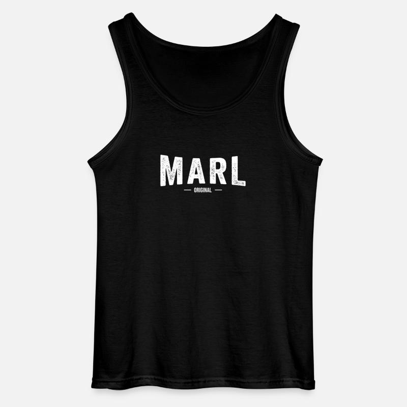 Marl Original - Gildan Männer Tank Top - Schwarz