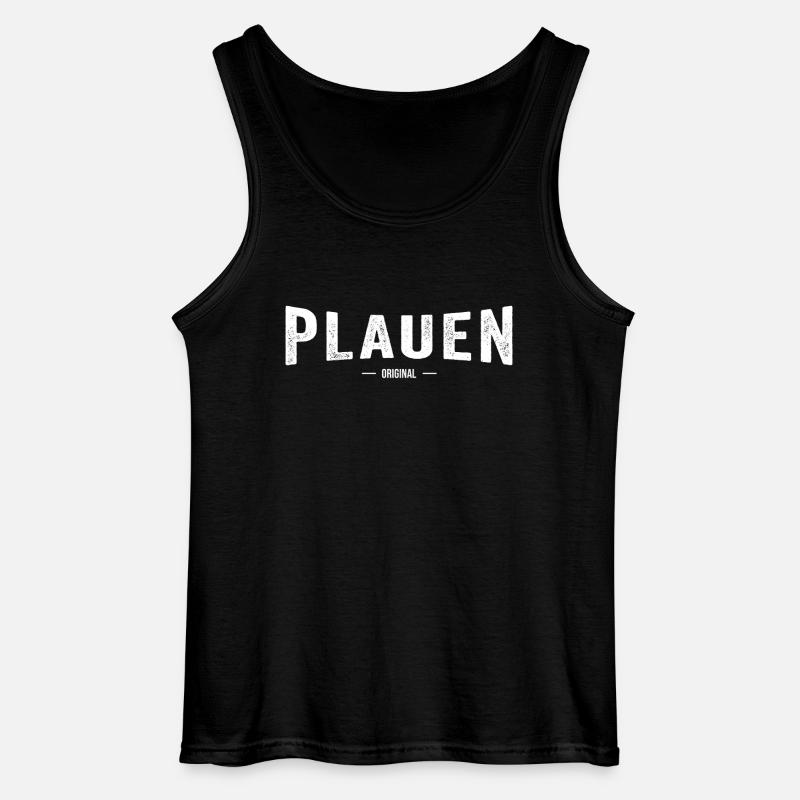 Plauen Original - Gildan Männer Tank Top - Schwarz