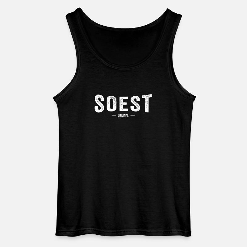 Soest Original - Gildan Männer Tank Top - Schwarz