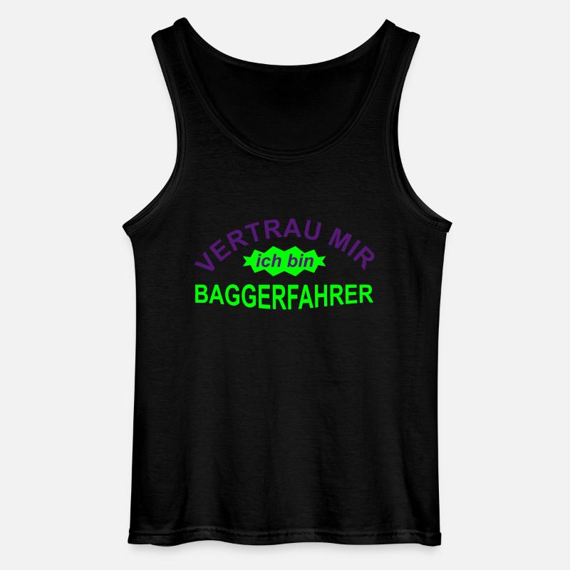 baggerfahrer - Gildan Männer Tank Top - Schwarz