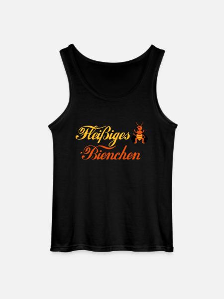 Fleißiges-Bienchen + Biene seitlich - Gildan Männer Tank Top - Schwarz