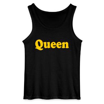 QUEEN - Débardeur Gildan Homme - noir - Devant - AI Model Male 185 dark (185cm)