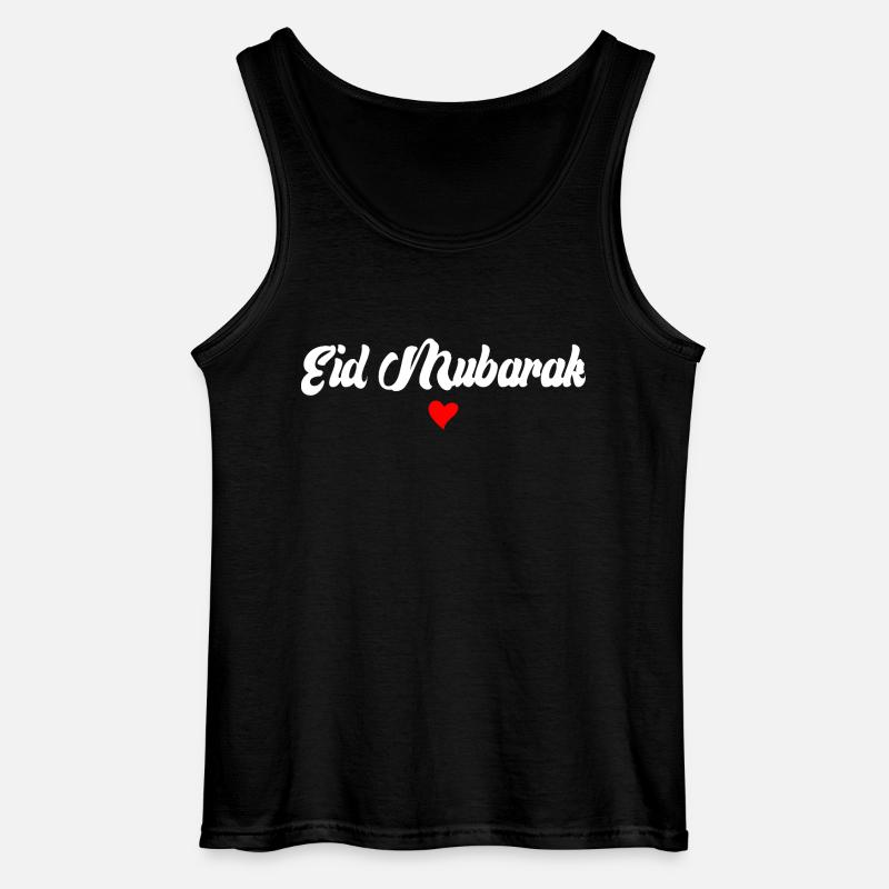 Islam Eid Mubarak - Gildan Men’s Tank Top - black
