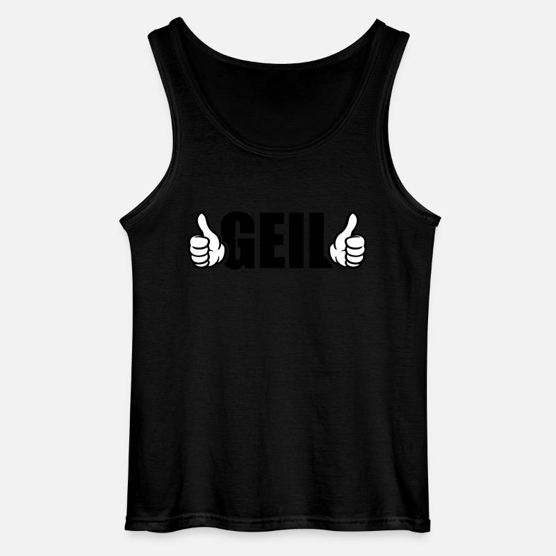 Geil Daumen Hoch - Gildan Männer Tank Top - Schwarz