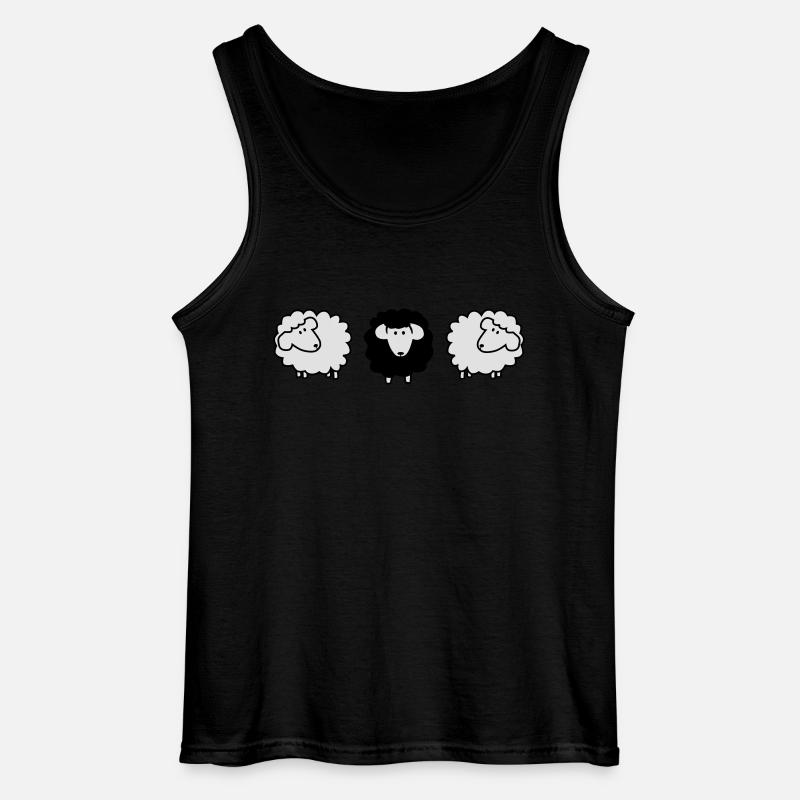 scharzes schaf - Gildan Männer Tank Top - Schwarz