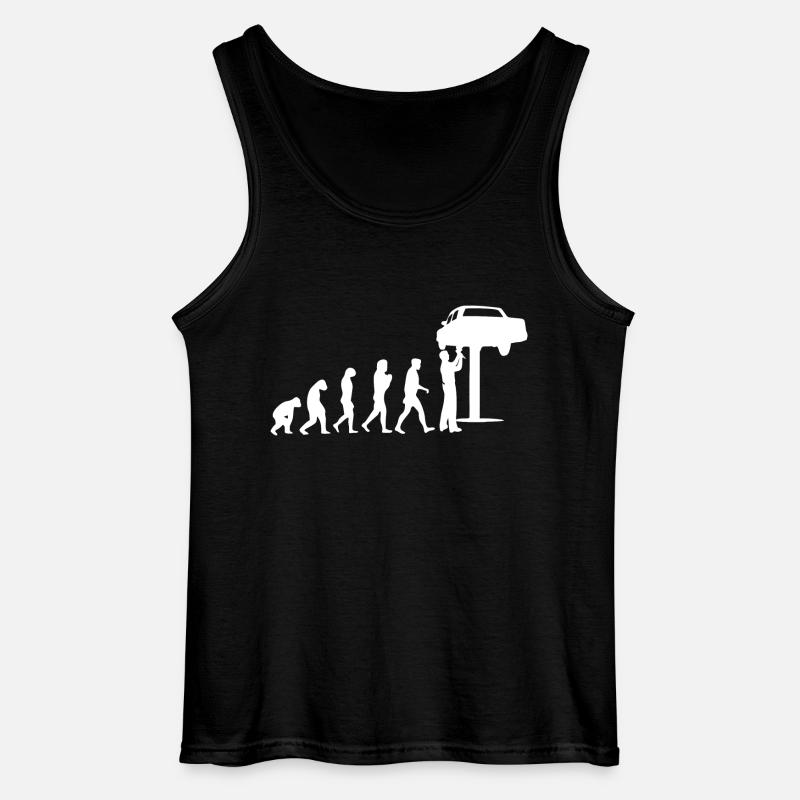 Mechanic Evolution - Gildan Men’s Tank Top - black