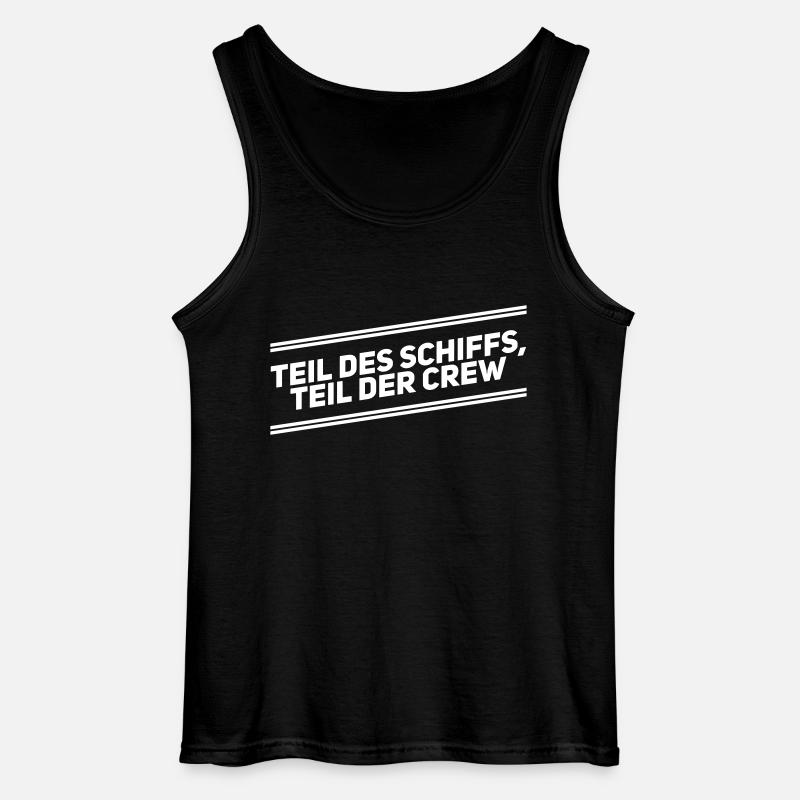 Crew Freunde Spruch - Gildan Männer Tank Top - Schwarz