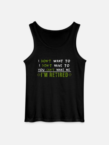retirement - Gildan Men’s Tank Top - black