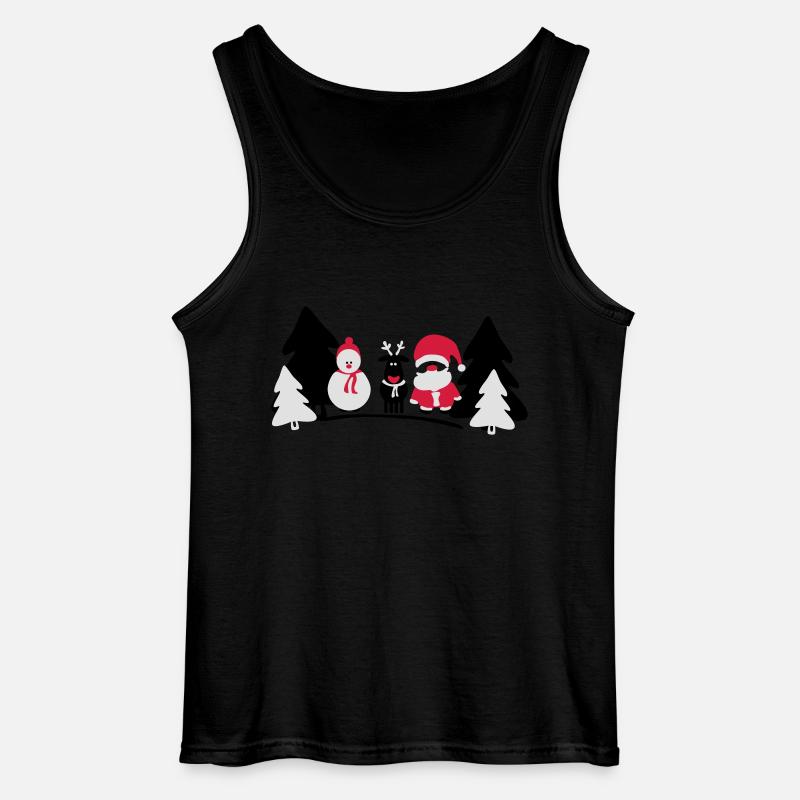 Weihnachts Crew 2 - Gildan Männer Tank Top - Schwarz